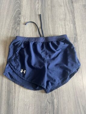 Under Armour Navy Athletic Running Shorts for Women